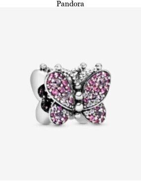 Pandora Pink Pav?? Butterfly Charm